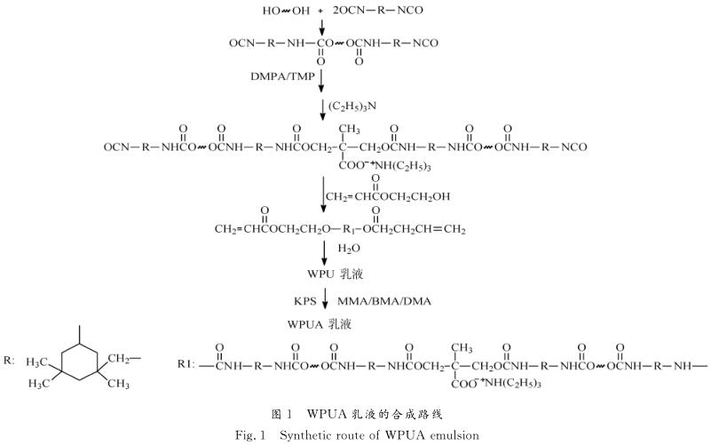 甲基 丙烯酸酯改性的 ＷＰＵＡ 乳液反應過程